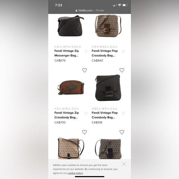 Fendi Zucchino FF sling crossbody flap bag - Picture 9 of 9